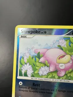 2008 Pokemon Diamond & Pearl Great Encounters Slowpoke Reverse Holo #82/106 - Image 3