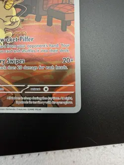 2025 Pokemon Destined Rivals Team Rocket's Meowth #203/182 - Image 4