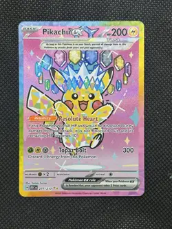 Pokemon Pikachu ex 277/217 SIR Pinkachu Ascended Heroes Pack Fresh! - Image 1