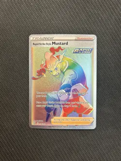 Pokemon TCG Rapid Strike Style Mustard 176/163! NM Condition! See Description! - Image 1
