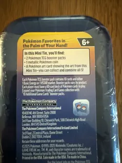 Pokemon Kanto Power Mini Tin Mew Psyduck Factory Sealed Tin - 2 Booster Packs - Image 3