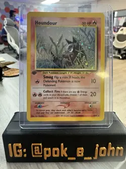 Pokemon Houndour Neo Discovery 1st Edition Holo Rare #5 - Image 1