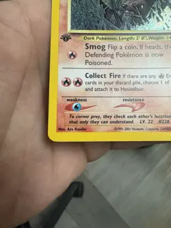 Pokemon Houndour Neo Discovery 1st Edition Holo Rare #5 - Image 2