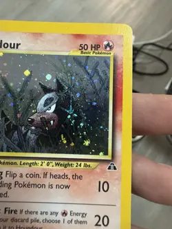 Pokemon Houndour Neo Discovery 1st Edition Holo Rare #5 - Image 4