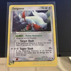 Pokemon Zangoose 14/100 EX Sandstorm Holo Rare 70 HP Basic English - Image 1