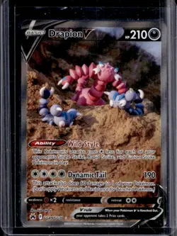 2023 Pokemon SWSH Crown Zenith Drapion V Galarian Gallery #GG49/GG70 - Image 1
