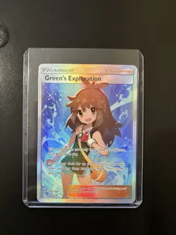 Green's Exploration Ultra Rare Full Art Holo Sm-Unbroken Bonds 209/214 Pokemon - Image 3