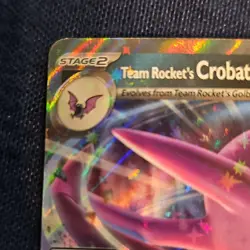 Pokemon Team Rocket's Crobat ex 122/182 DRI Double Rare Prize Pack - Image 2