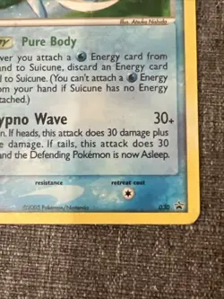 2005 Suicune 030 Pokemon TCG Black Star Holo Rare Promo - Image 4