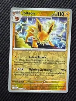 135/165 Jolteon - Pokemon Scarlet & Violet 151 - Reverse Holo - Image 1