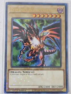 Yugioh! LP Red-Eyes Black Dragon - HAC1-EN003 - Ultra Rare - 1st Edition (Duel T - Image 1