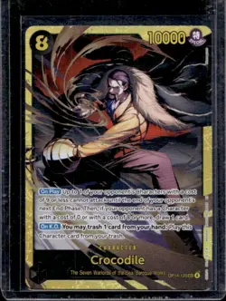 2026 One Piece Azure Sea's Seven Crocodile Secret Rare Manga Art #OP14-120 - Image 1