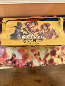 One Piece TCG DISPLAY 12x Mini Tin Pack Set VOL. 2 Tins are sealed new English - Image 3