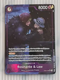 ROSINANTE & LAW - One Piece The Azure Sea’s Season TCG OP14-038 Alternate Art - Image 1