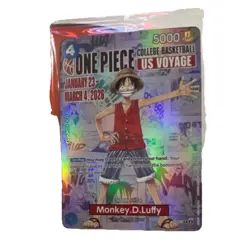 Bandai Namco One Piece CCG Monkey.D.Luffy College Basketball US Voyage Promo Ho… - Image 1