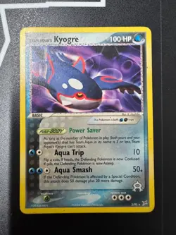 Pokemon Kyogre EX Magma Aqua 3/95 Ultra Rare Non Holo Card - Image 1