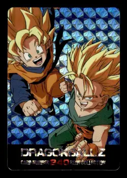 SS Goten & SS Trunks Prism Holo Amada Japanese Dragon Ball Z Card ~ HP - Image 1