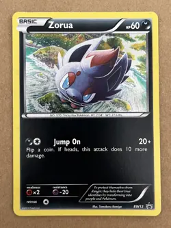 Pokemon Zorua BW12 Black & White Star Promo Holo Card - Image 1