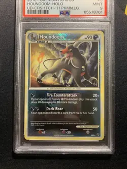PSA 9 Houndoom 5/90 -Crosshatch Promo Pokemon Card- Pokemon League (2c) - Image 2