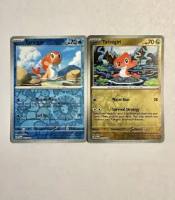 Pokemon Tatsugiri Basic Regular Rev Holo Lot 2 Cards SV1A 062/198 PAL 141/182 - Image 1