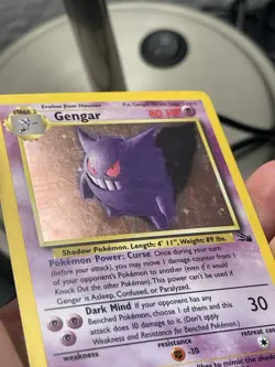 Fossil Gengar Holo 5/62 Unlimited Rare Pokemon Card 1999 WOTC Vintage HP - Image 2