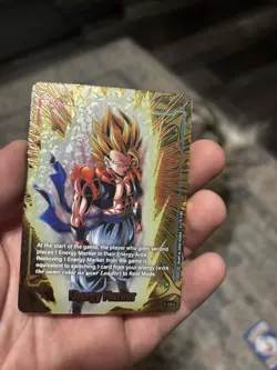 Dragon Ball Super Card Game 2nd Anniversary GOLD Energy Marker E-129 SSJ Gogeta - Image 1