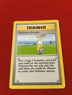 Pokemon Card - Pokemon Breeder Base Set 76/102 Rare LP+ - Image 1
