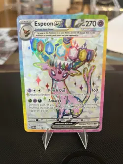 Espeon ex SVP175 Sv: Scarlet & Violet Black Star Promo Card Holo - Image 1