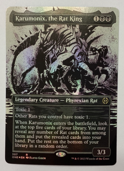 Karumonix, the Rat King (Showcase) (Step-and-Compleat Foil) NM Phyrexia All Will - Image 1