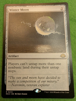 x1 Winter Moon - Modern Horizons 3 (MH3) Regular #213 Artifact - Image 2