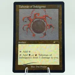 MTG Secret Lair Drop - Talisman of Indulgence [FOIL ETCHED] - SLD - NM - Image 1