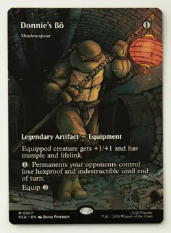 Teenage Mutant Ninja Turtles Donnie's Bo Borderless 17 MTG TMNT - Image 1