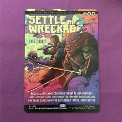 Settle the Wreckage NONFOIL MTG TMNT Secret Lair NM - Image 1