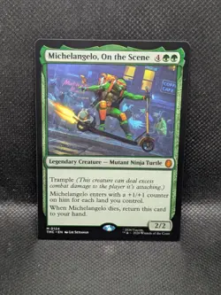 Michelangelo, On the Scene - 124 - M - MTG: Teenage Mutant Ninja Turtles - Image 1