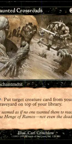 MTG Haunted Crossroads LP Light Play Mercadian Masques [1535] - Image 1