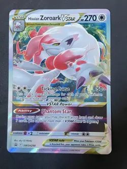 Pokemon TCG Hisuian Zoroark VSTAR SWSH298 Black Star Promo Jumbo Oversized 2022 - Image 1