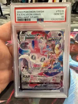 Pokemon TCG Sylveon VMAX TG15/TG30 Brilliant Stars Trainer Gallery Holo PSA 10 - Image 1