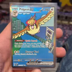 Pokemon Pidgeot ex Special Illustration Rare Holo SV03 Obsidian Flames 225/197 … - Image 1