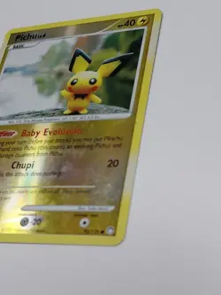 Pichu 2007 Reverse Holo Graphic Pokemon Card Mysterious Treasures 93/123 - Image 3
