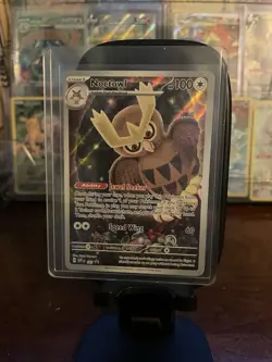 Pokemon TCG Noctowl Pokemon Center Exclusive Stellar Crown Black Star Promo 141 - Image 1