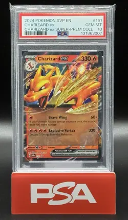 2024 POKEMON SVP EN SV SUPER PREMIUM COLLECTION PROMO #161 CHARIZARD EX PSA 10 - Image 1