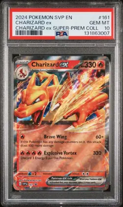 2024 POKEMON SVP EN SV SUPER PREMIUM COLLECTION PROMO #161 CHARIZARD EX PSA 10 - Image 3