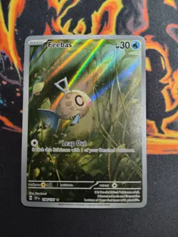 Pokemon TCG Feebas 198/191 IR Illustration Rare Surging Sparks SV8 NM Condition - Image 3