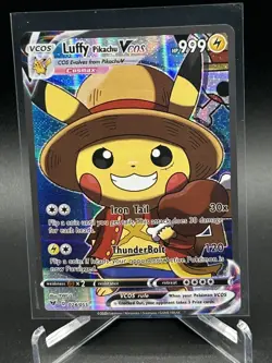 Pokemon Pikachu Cosplay One Piece Lot Luffy Chopper Newgate Marshall D CustomArt - Image 2