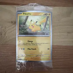 Sealed Pikachu & Eevee Holiday Calendar Snowflake Promo Pokemon Lot of 2 - Image 2