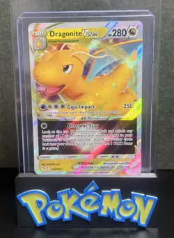2022 Pokemon Dragonite VSTAR 050/078 Ultra Rare Holofoil Pokemon GO Pokemon - Image 1