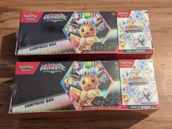 Pokemon TCG: Scarlet & Violet—Prismatic Evolutions Surprise Boxes (Lot of 2) - Image 1