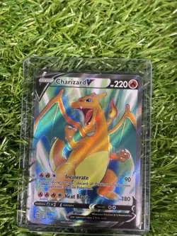 Pokemon Charizard V Ultra Rare Full Art Holo 153/172 Brilliant Stars 220 HP - Image 3