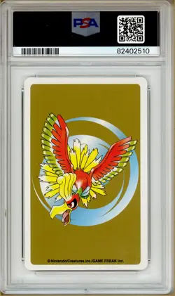 Pokemon - Bayleef 4 of Clubs, Gold Ho-oh Back Poker Deck #153A PSA 10 - Image 2