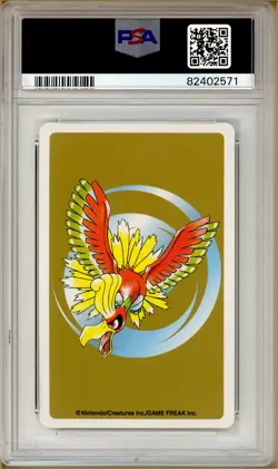 Pokemon - Ariados Queen of Diamonds, Gold Ho-oh Back Poker Deck #168 PSA 10 - Image 2